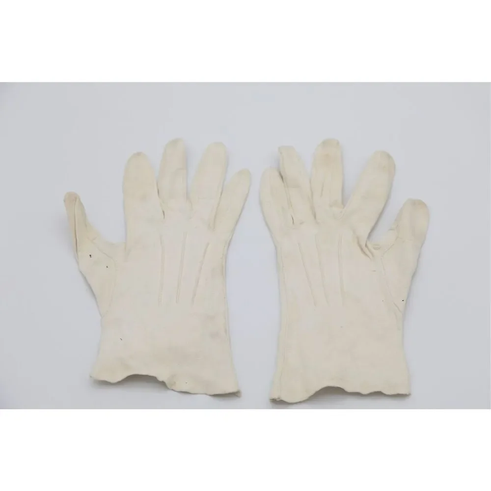 1940s–50s Vintage Kid Leather Gloves Women‎ Size 6 1/2 Ivory Cream